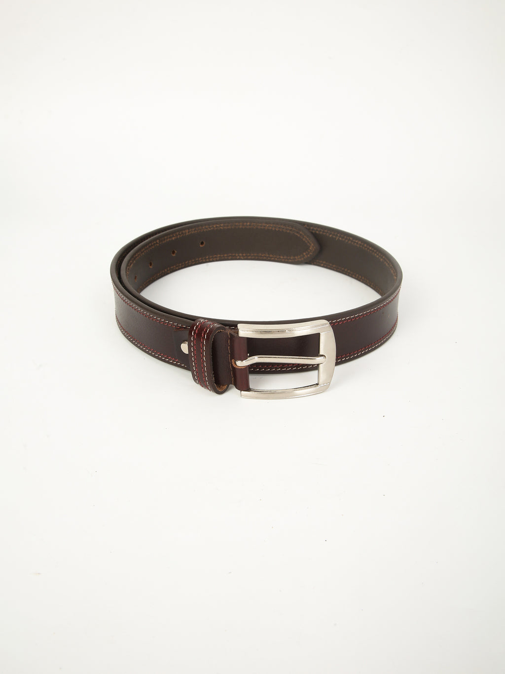 Casual Brown Leather Belt – Genuine Leather Craft for Everyday Wear