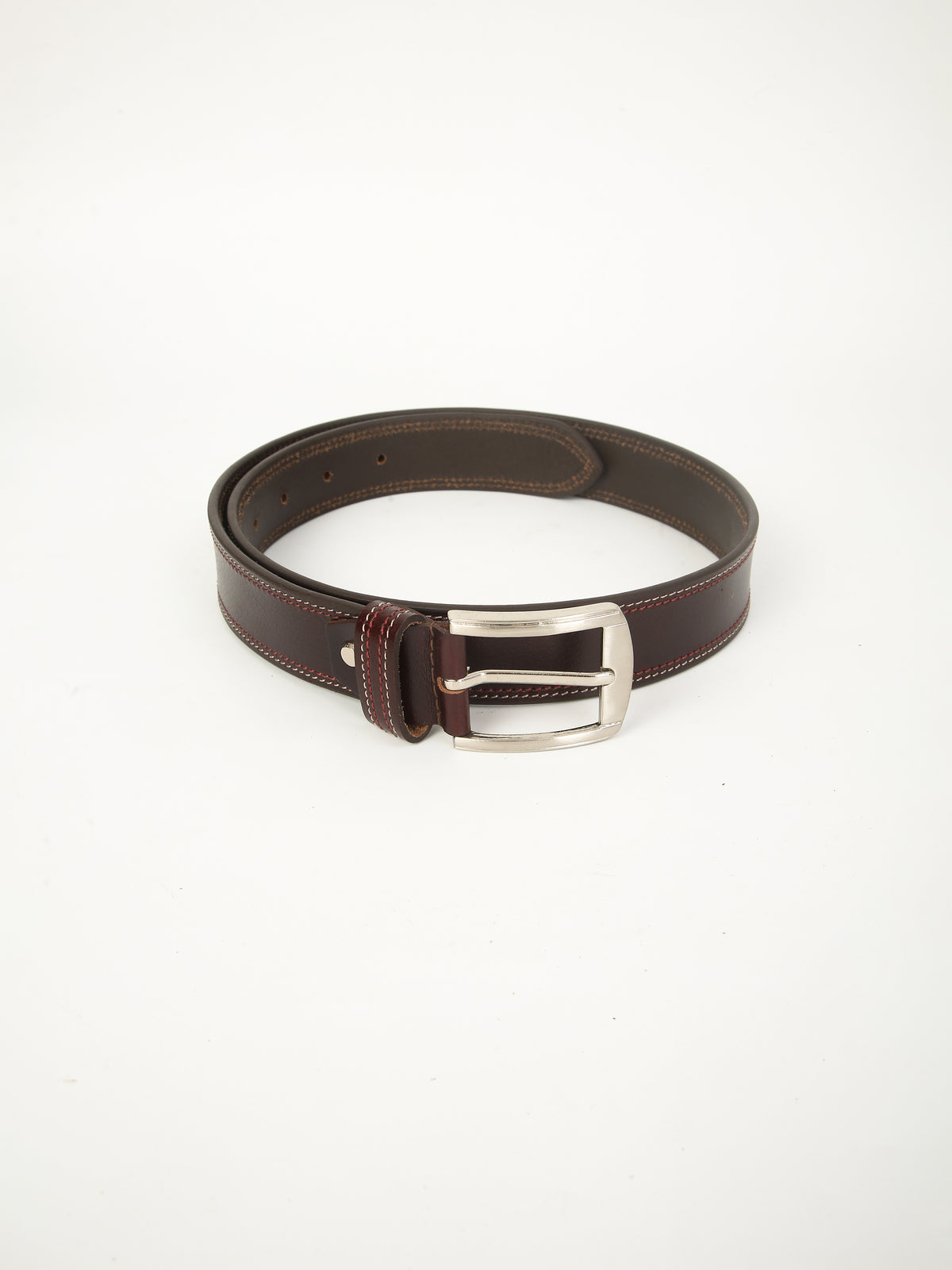 Casual Brown Leather Belt – Genuine Leather Craft for Everyday Wear