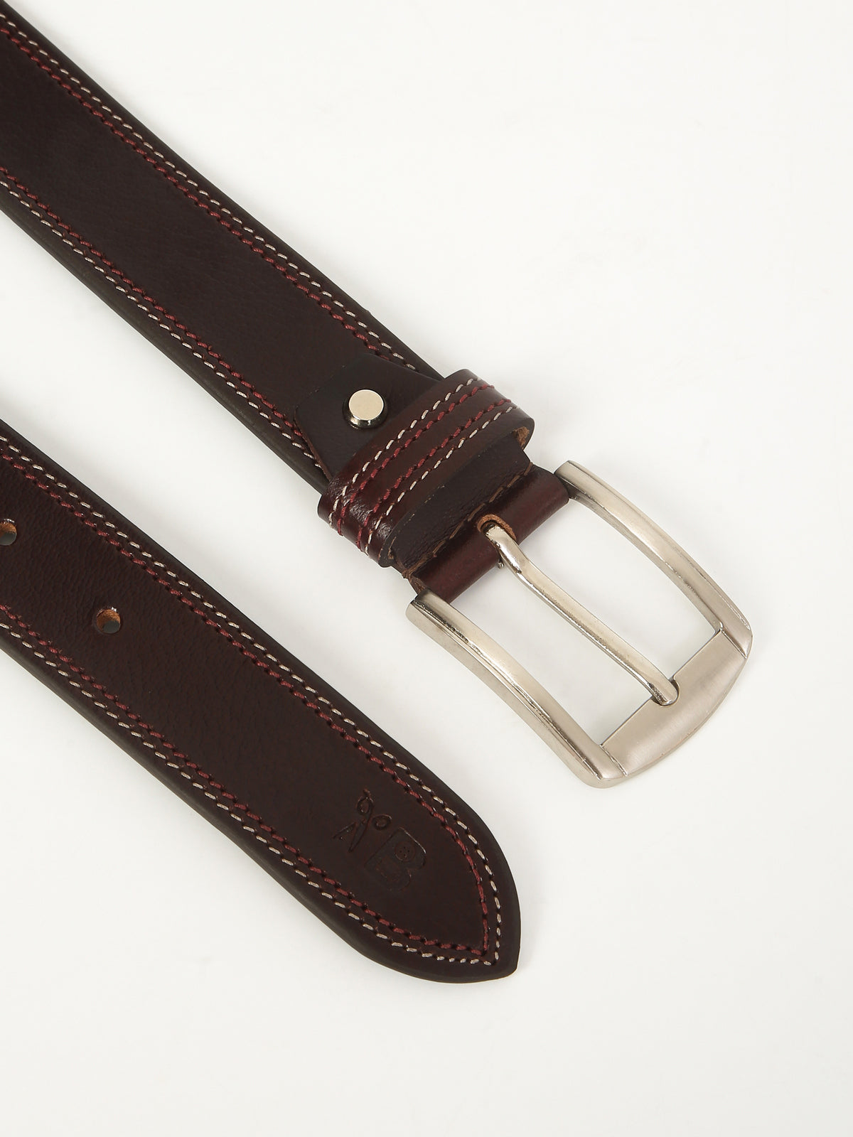Casual Brown Leather Belt – Genuine Leather Craft for Everyday Wear