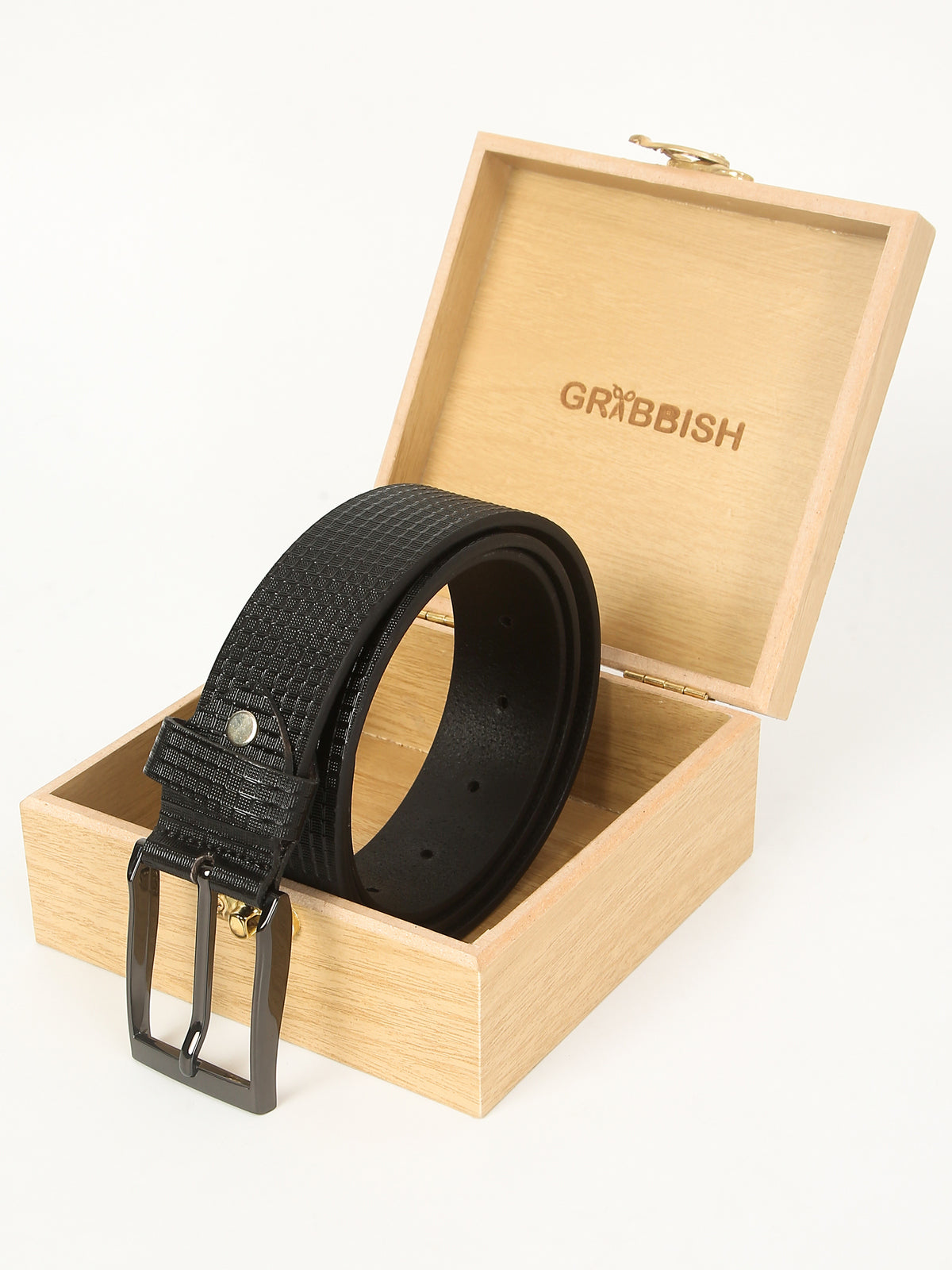 Apex Black Formal Genuine Leather Belt with Imported Buckle