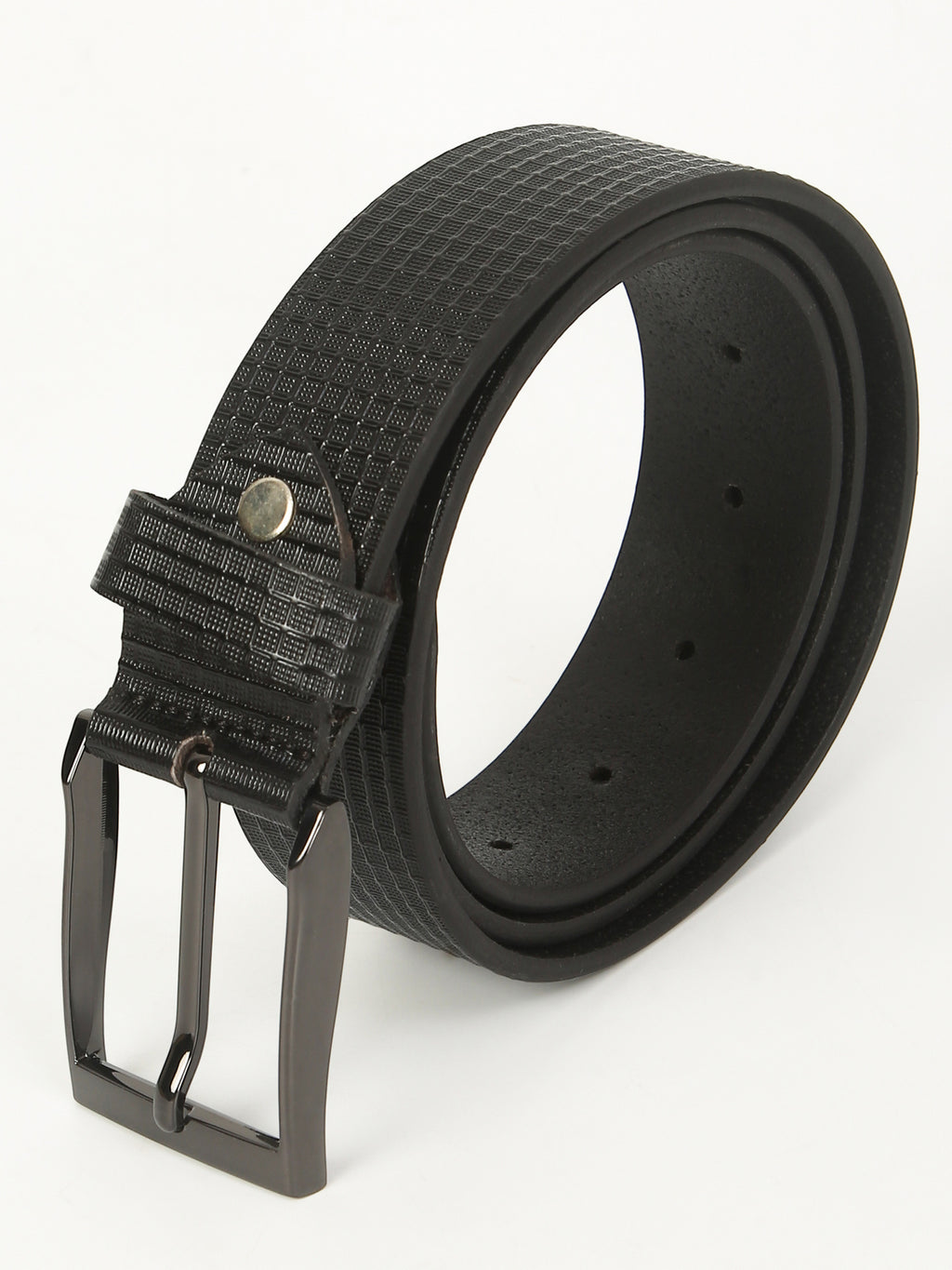 Apex Black Formal Genuine Leather Belt with Imported Buckle