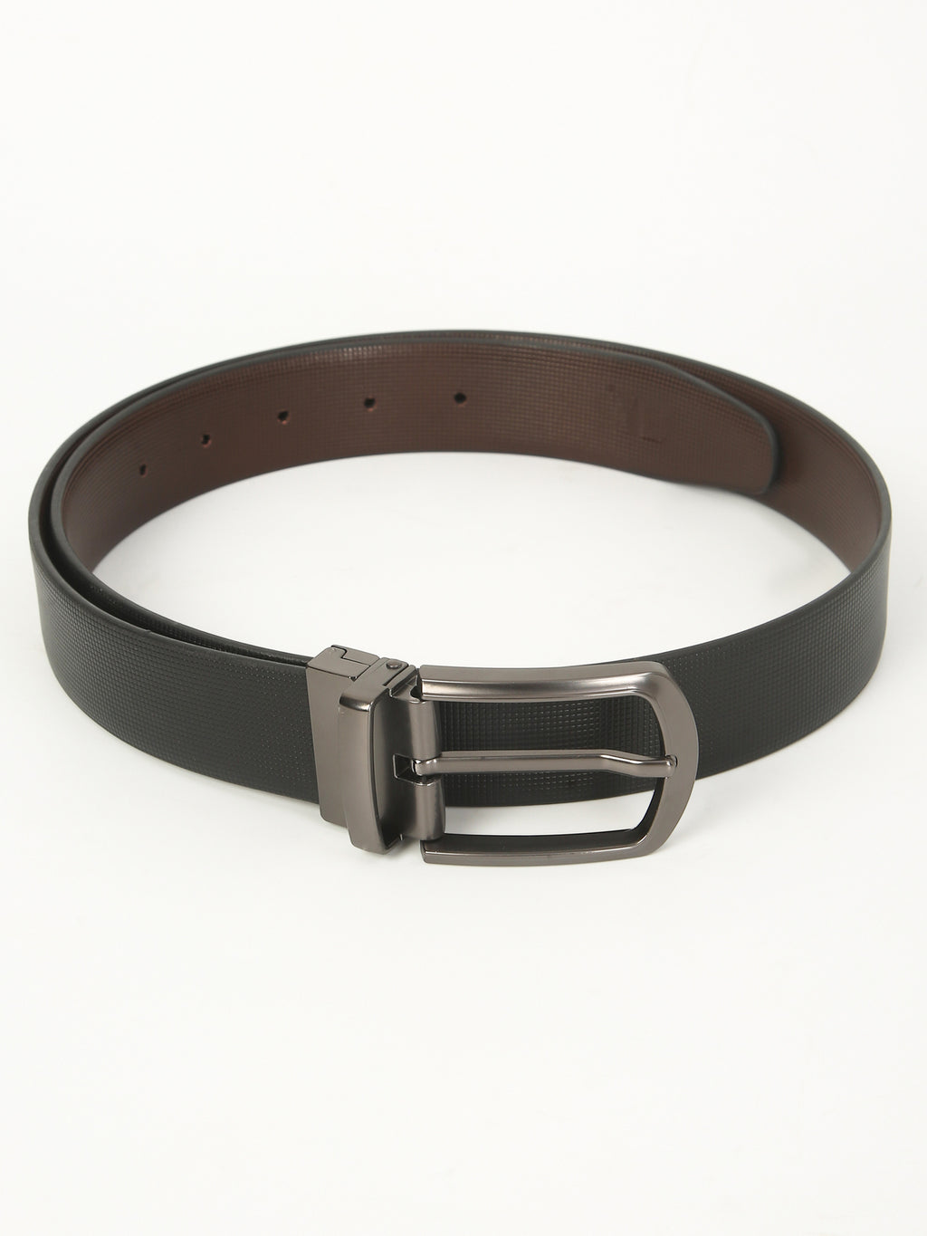S. Matte Luxe Reversible Leather Belt – Dual-Tone Finish with Imported Buckle