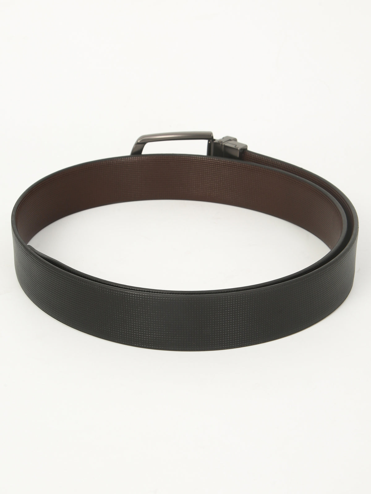 S. Matte Luxe Reversible Leather Belt – Dual-Tone Finish with Imported Buckle