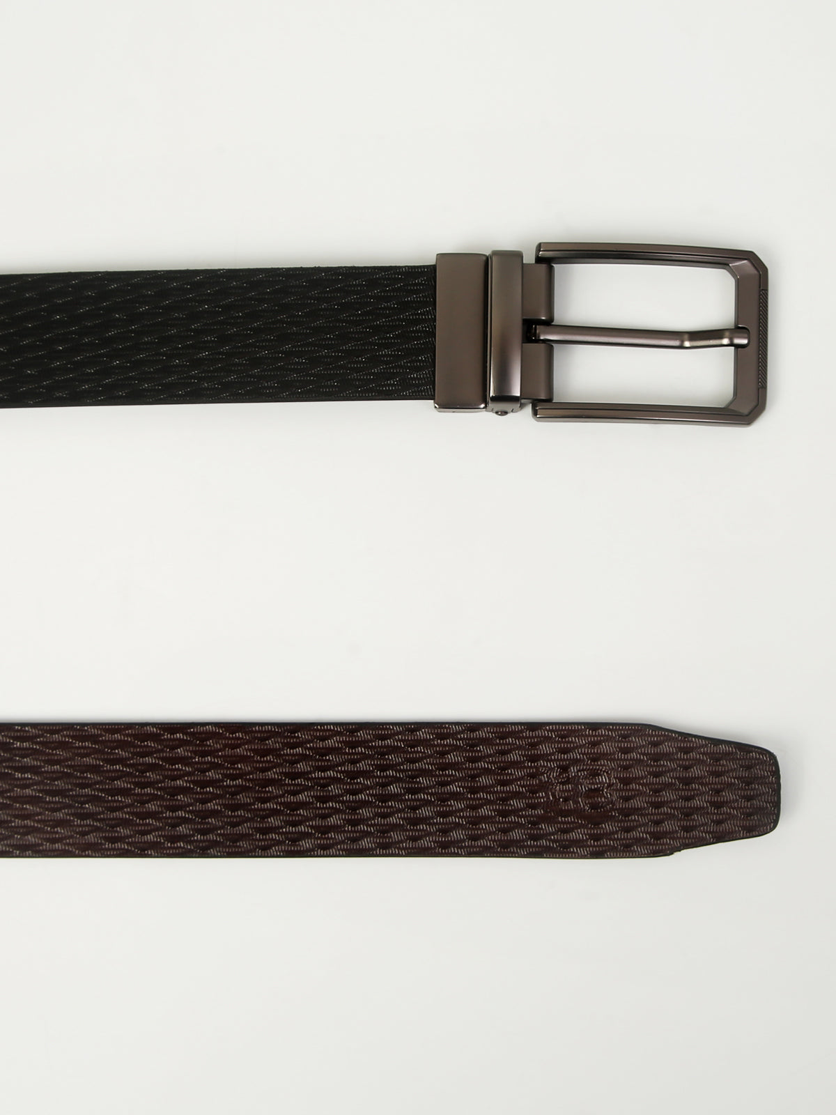Max Reversible Leather Belt – Black & Brown