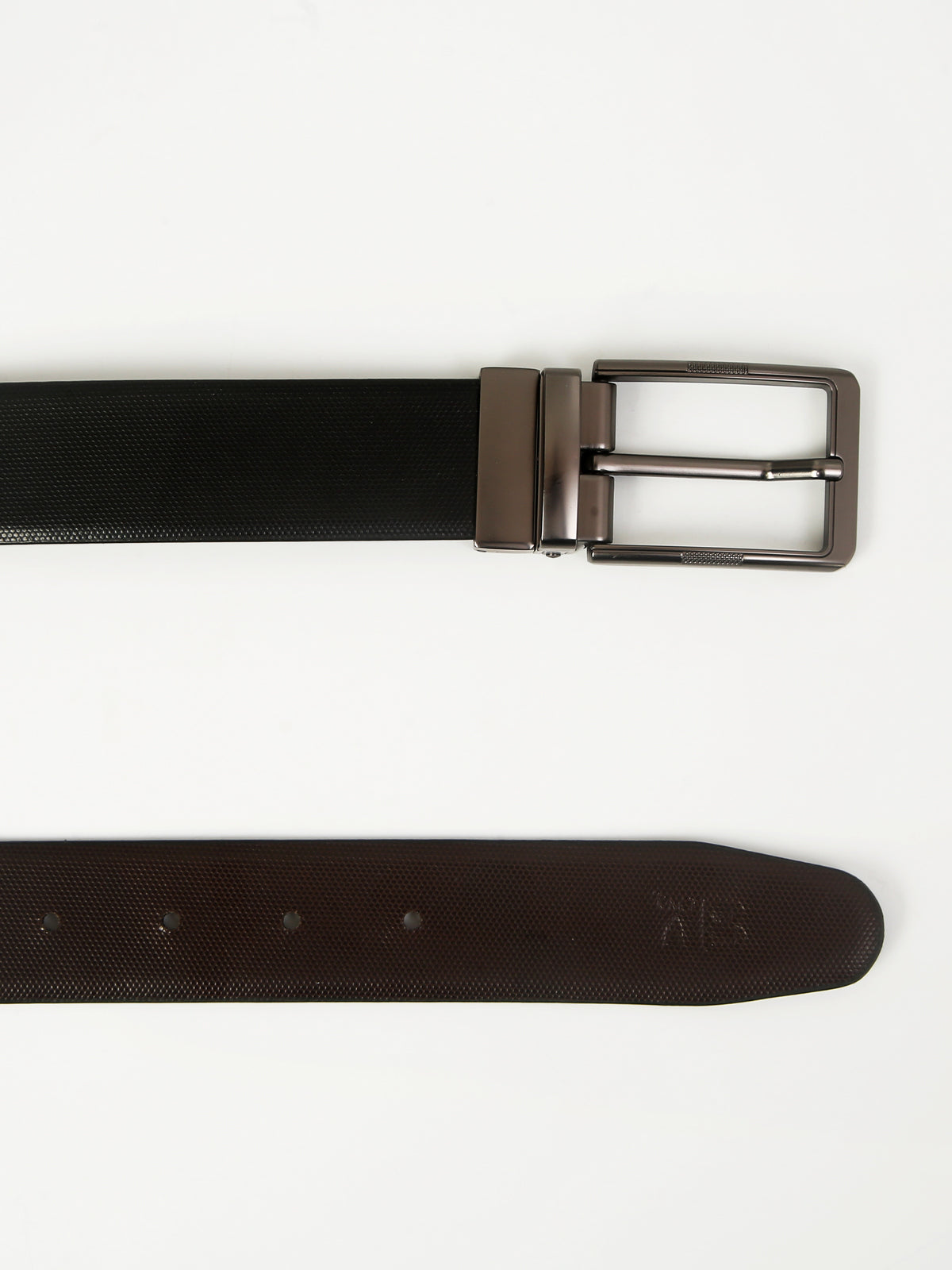 Pentagon Luxe Reversible Leather Belt – Dual-Tone Elegance with Imported Buckle