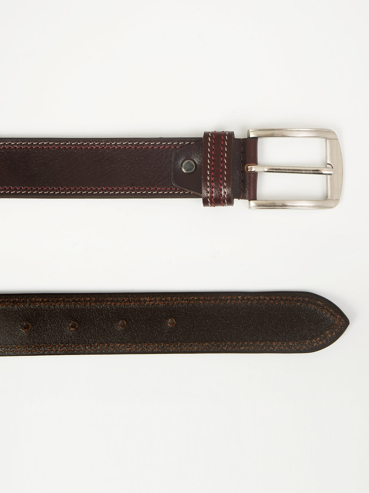 Casual Brown Leather Belt – Genuine Leather Craft for Everyday Wear