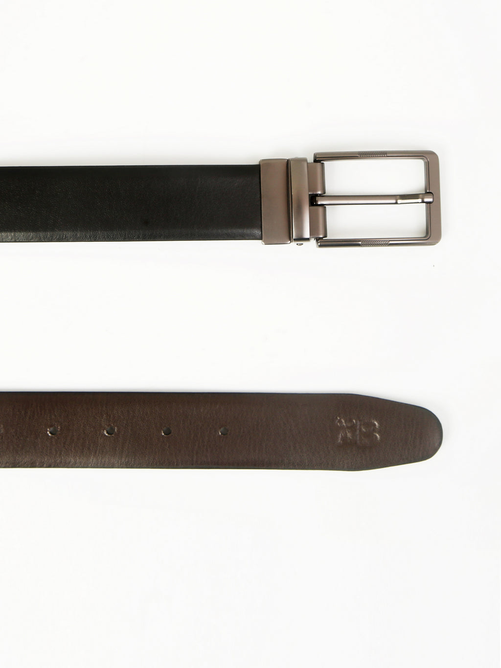 Classic Plain Reversible Leather Belt – Genuine Leather with Imported Buckle