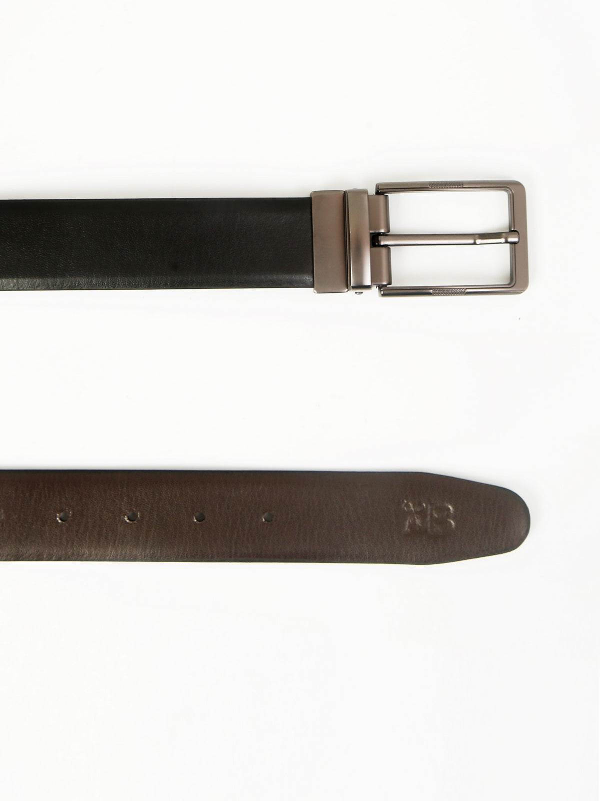 Classic Plain Reversible Leather Belt – Genuine Leather with Imported Buckle