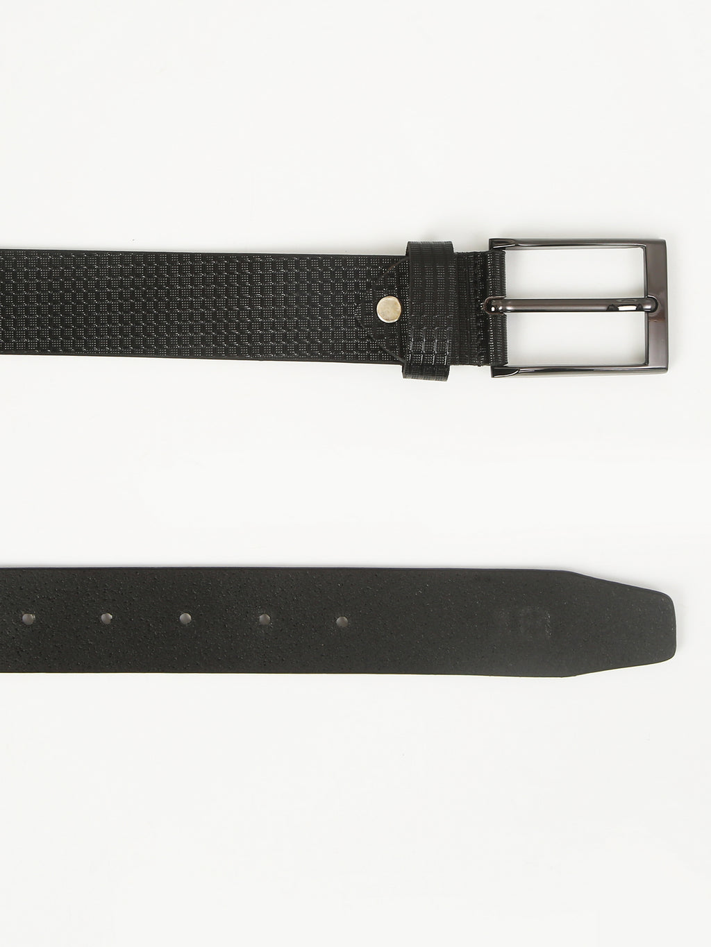 Apex Black Formal Genuine Leather Belt with Imported Buckle