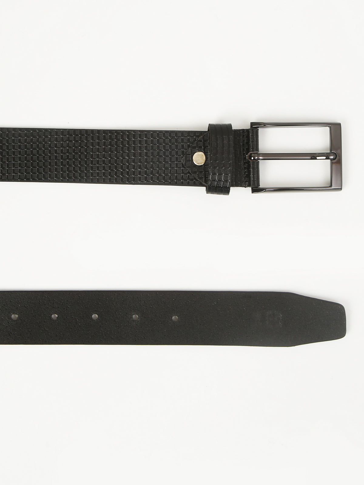 Apex Black Formal Genuine Leather Belt with Imported Buckle