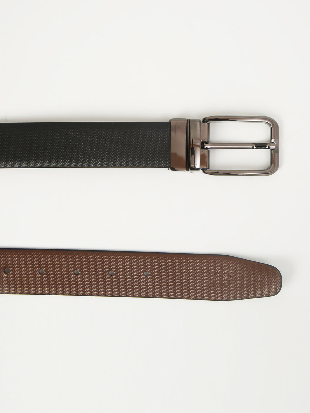 Honey Print Reversible Leather Belt – Genuine Leather with Imported Buckle