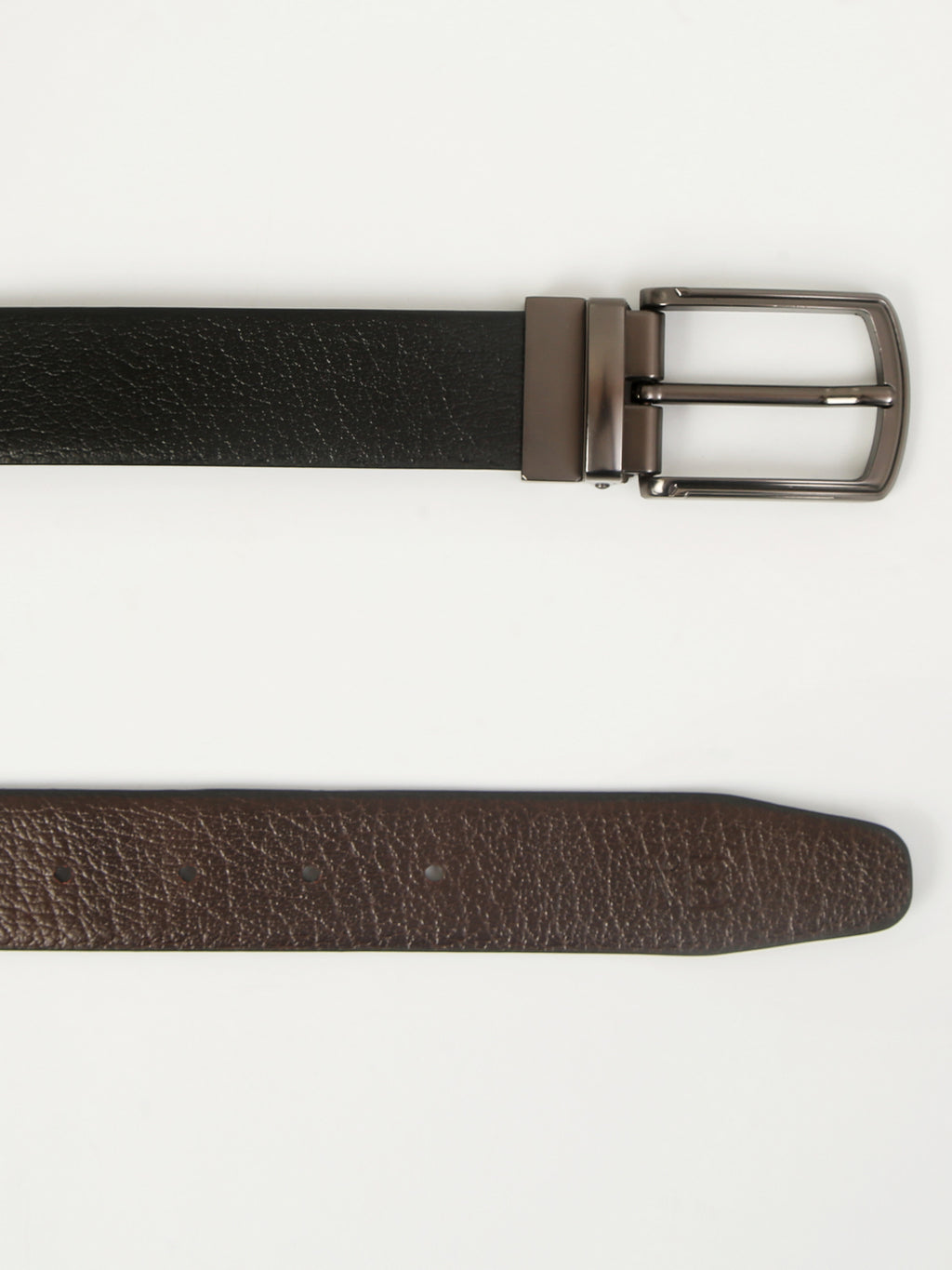 Shrunken Reversible Leather Belt – Genuine Leather Elegance with Imported Buckle