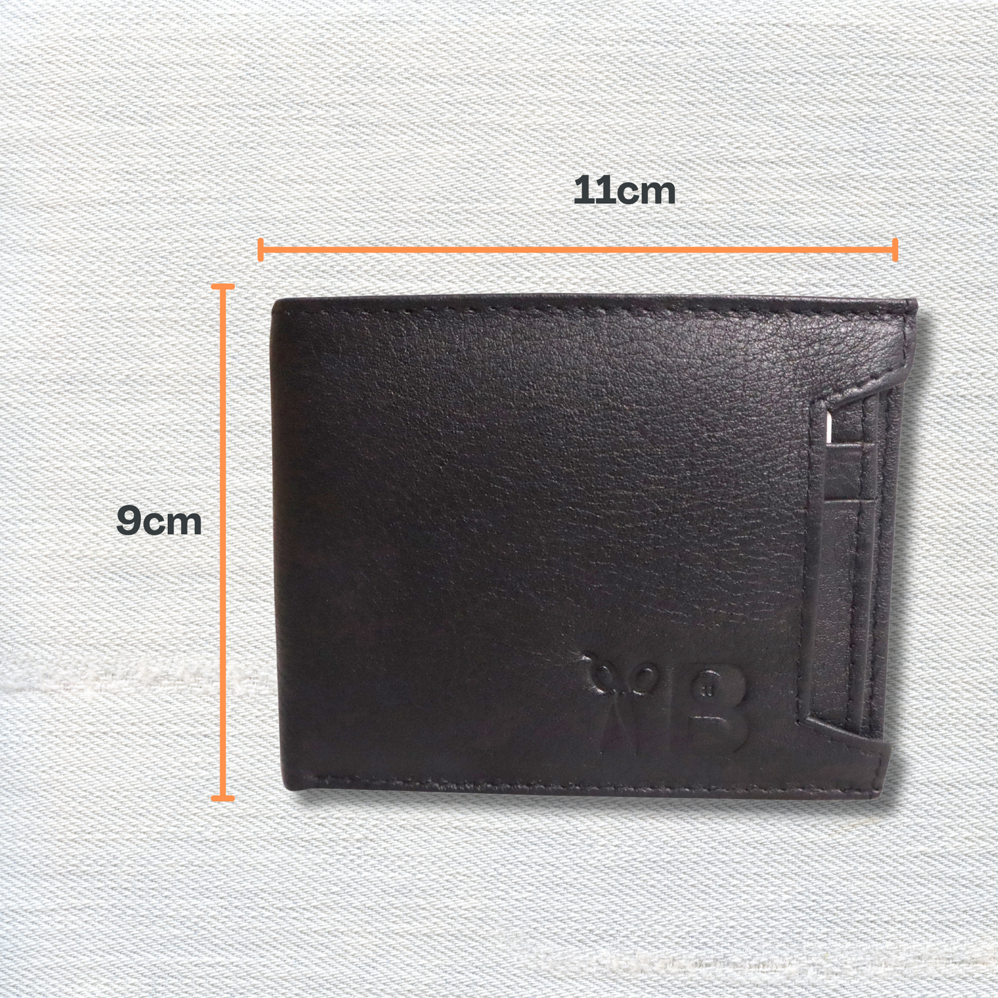 "Versatile Elegance: Men's Leather Wallet with Detachable Card Holder - A Stylish and Functional Essential" [Black Colour]