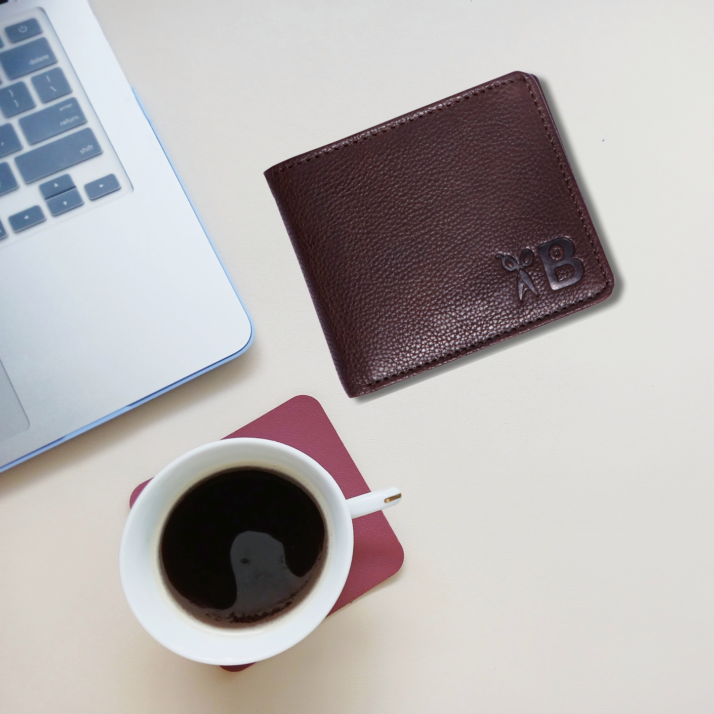 Men's Brown Leather Wallet - Timeless Elegance, Minimalist Design, Genuine Leather, Your Everyday Essential in Classic Brown