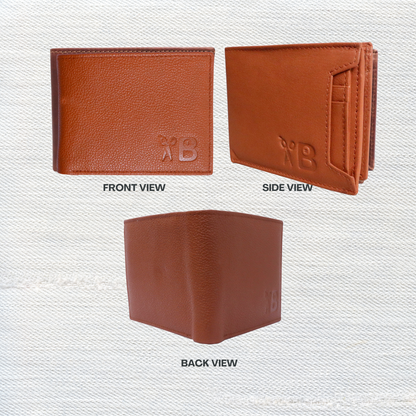 Grabbish Textured Brown Leather Men's Wallet: A Timeless Statement of Style