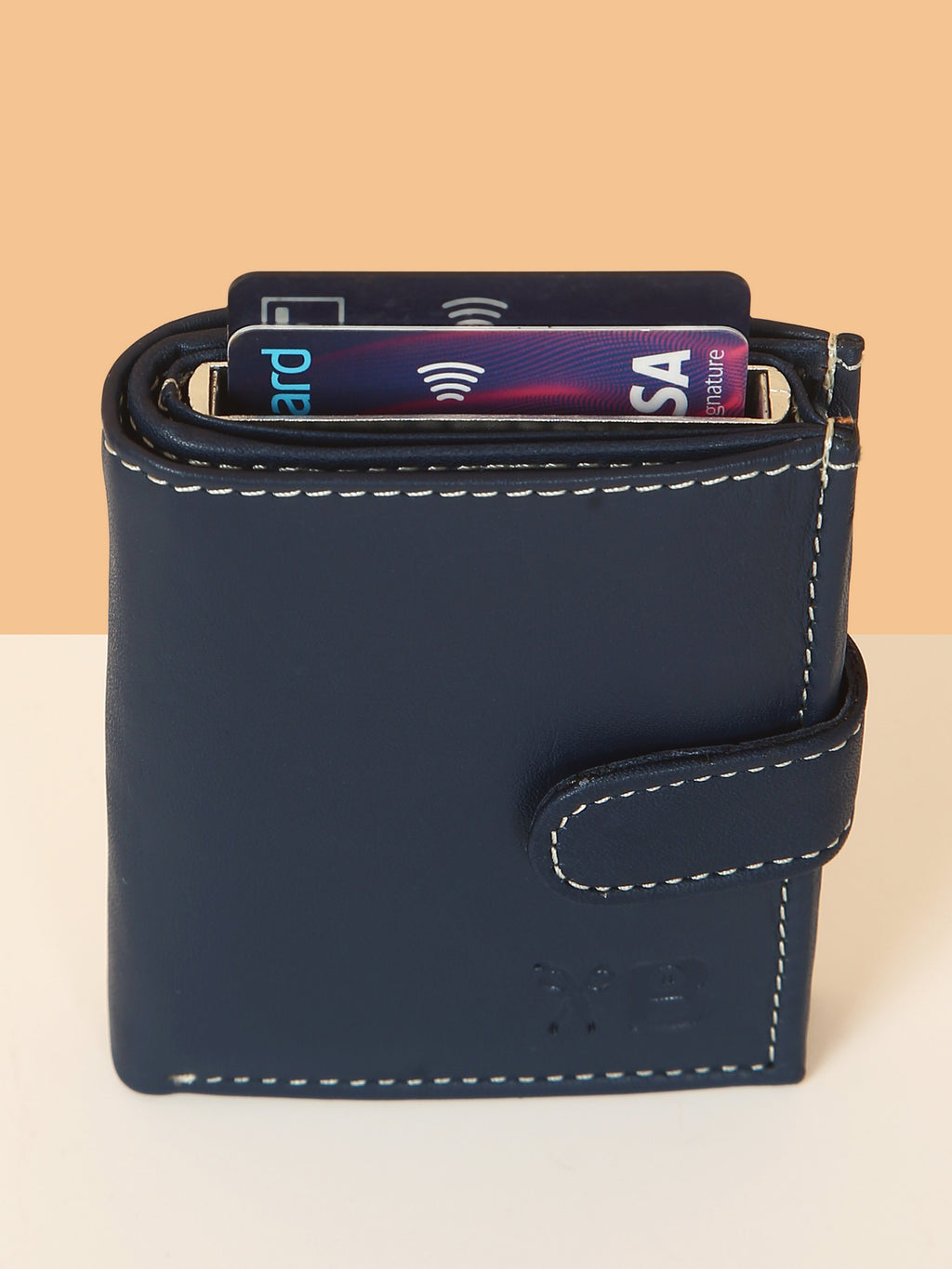 Blue POP-UP Card Wallet with RFID Protection