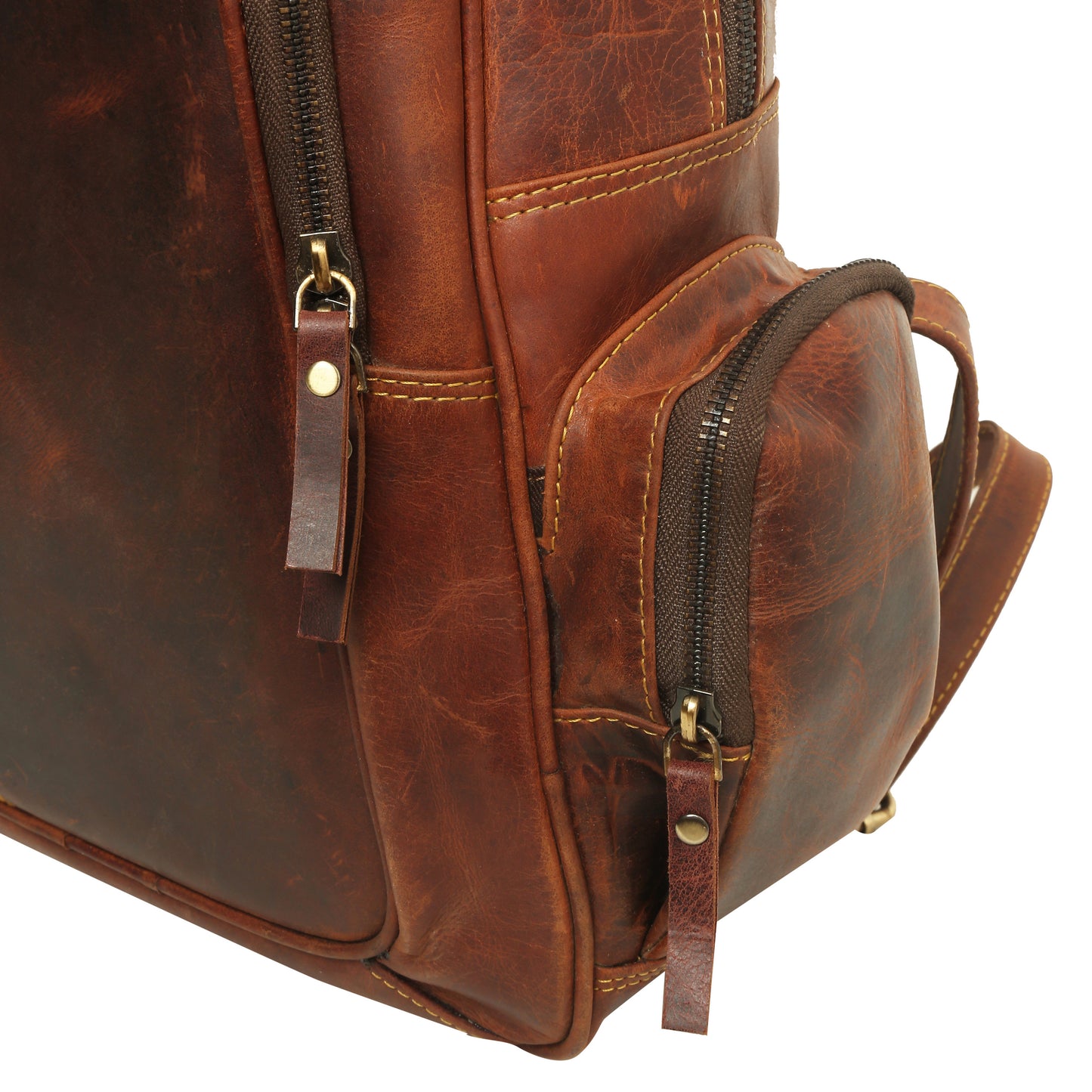 Premium Leather Backpack: Stylish, Durable, and Functional | Ideal for Travel, Work, and Everyday Use