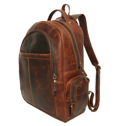 Premium Leather Backpack: Stylish, Durable, and Functional | Ideal for Travel, Work, and Everyday Use