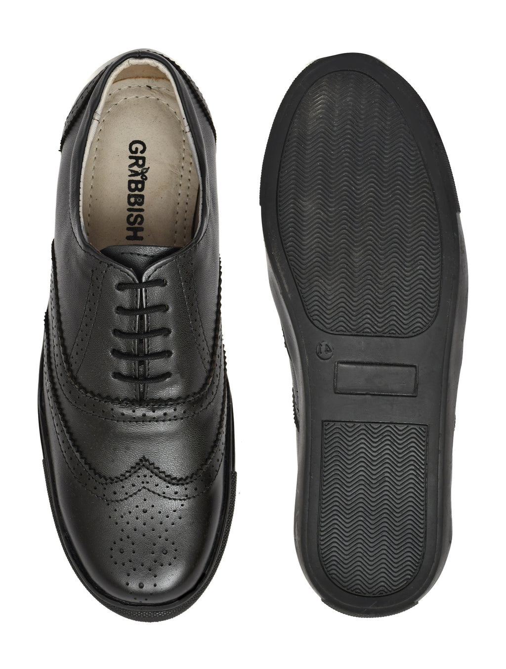 Men Leather Sneakers Black