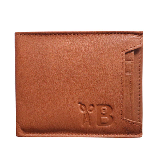 "Versatile Elegance: Men's Leather Wallet with Detachable Card Holder - A Stylish and Functional Essential" [Tan Colour]