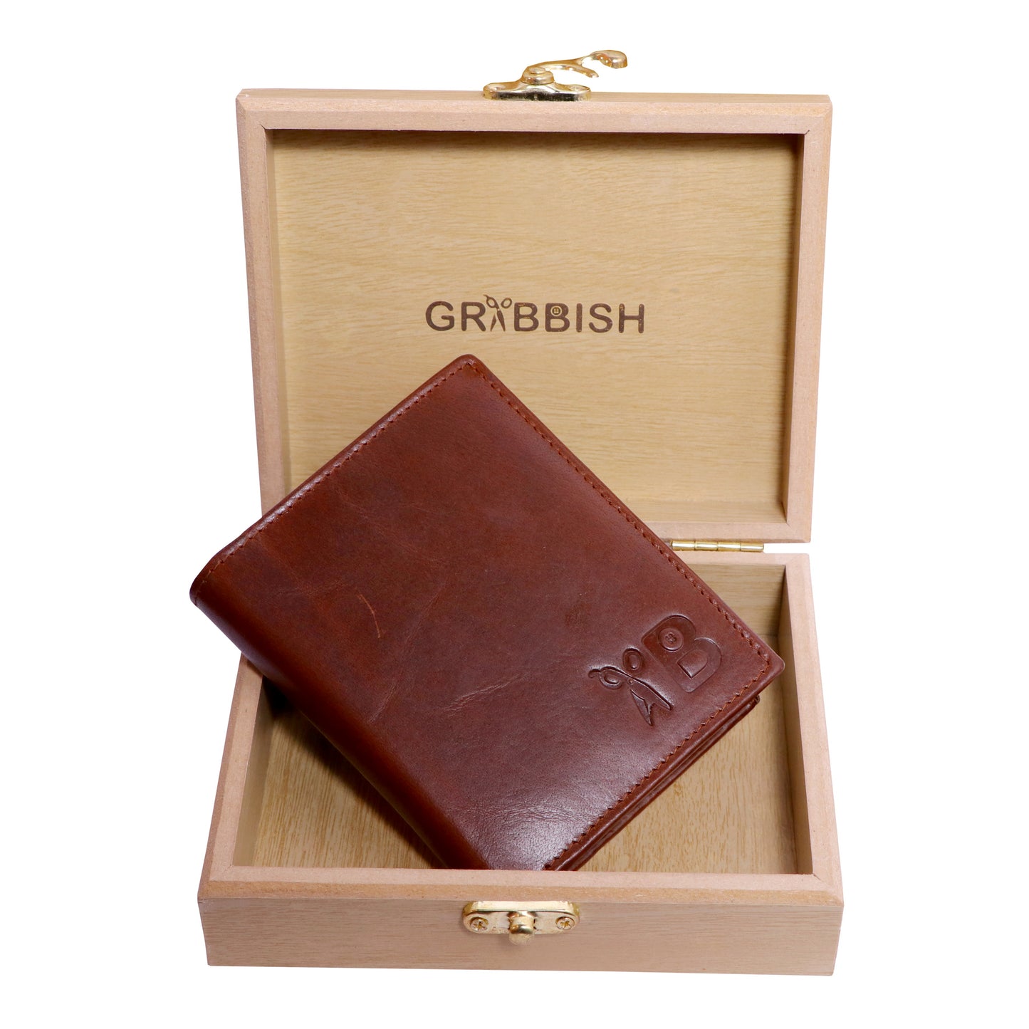 3 Fold Leather Wallet for Men | Vertical Design | Dark Brown