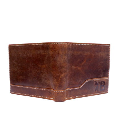 Designer Brown Leather Wallet for Men | Secret Compartment with Zipper | Multiple Card Slots