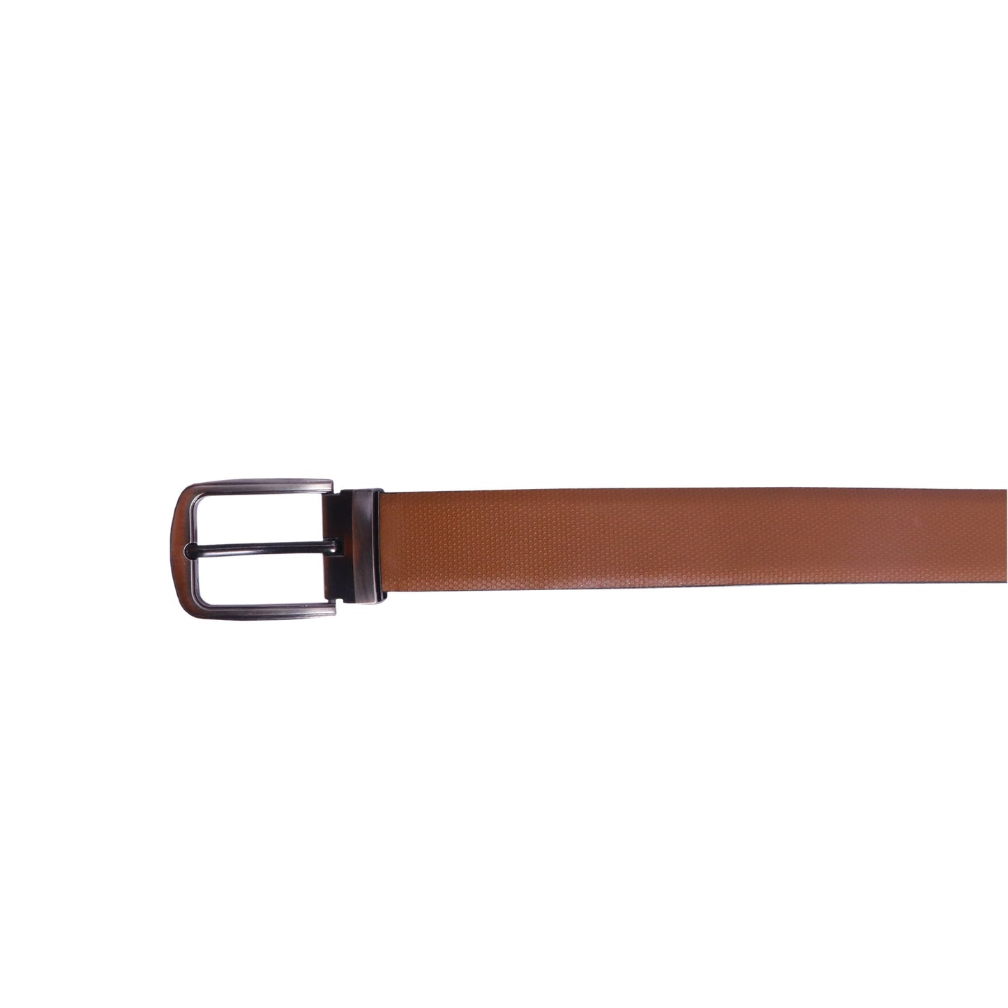 Men's Leather Belt | Tan Colour | Textured Design | Premium Buckle