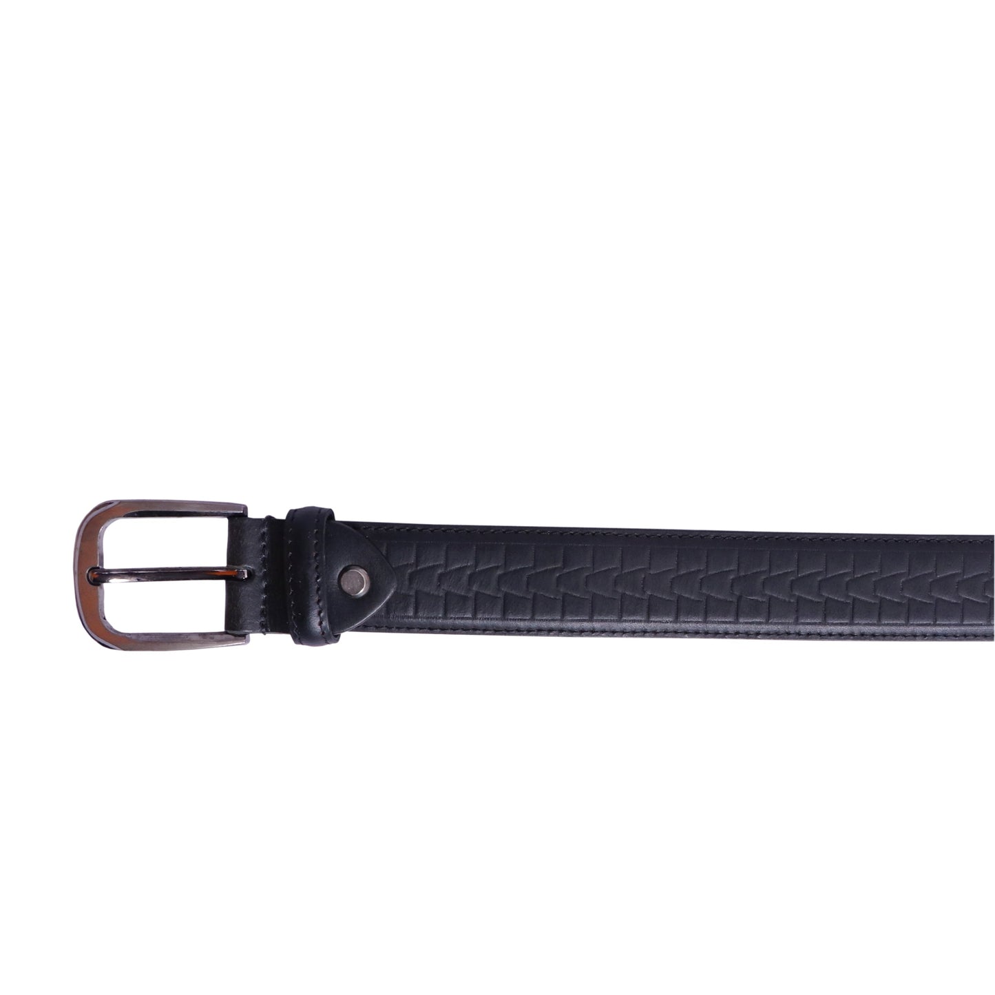 Designer Leather Belt for Men in Black Colour