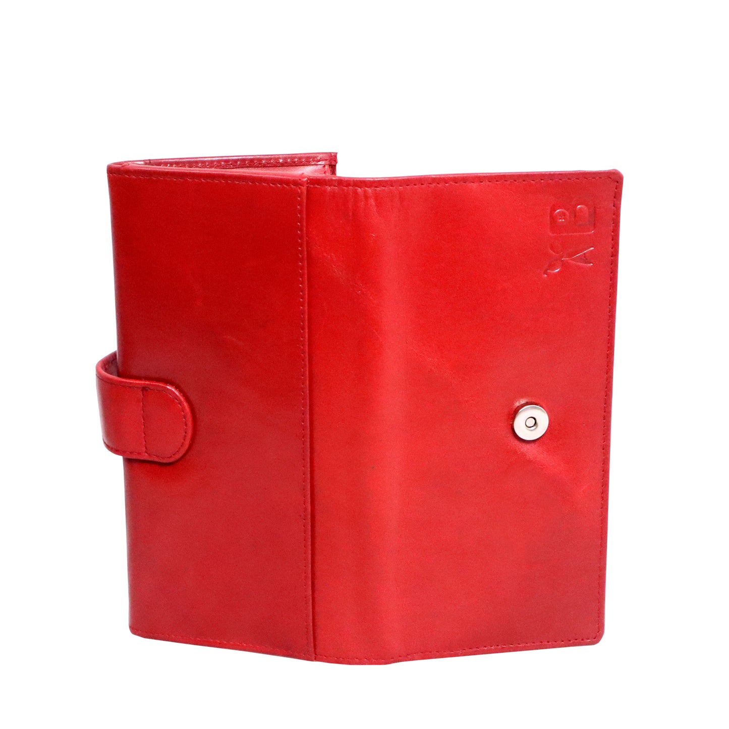 Stylish Leather Wallet for Women | Hot Red Colour | Ample Space for Cards, Cash, Mobile