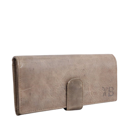 Stylish Leather Wallet for Women | Grey Colour | Ample Space for Cards, Cash, Mobile