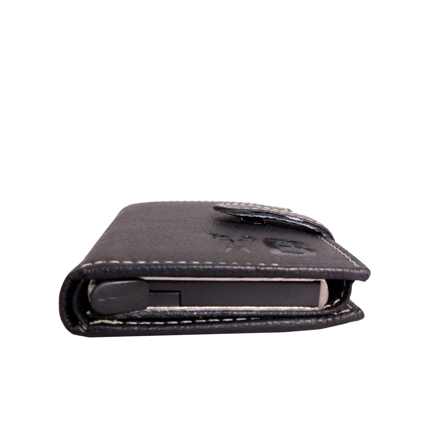 Grabbish Leather Wallet for Men | RFID Protected | Special Card Pop-up Feature | Classic Black Colour