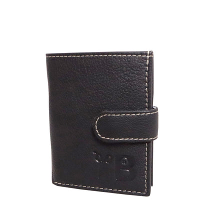 Grabbish Leather Wallet for Men | RFID Protected | Special Card Pop-up Feature | Classic Black Colour