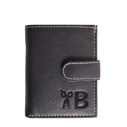 Grabbish Leather Wallet for Men | RFID Protected | Special Card Pop-up Feature | Classic Black Colour