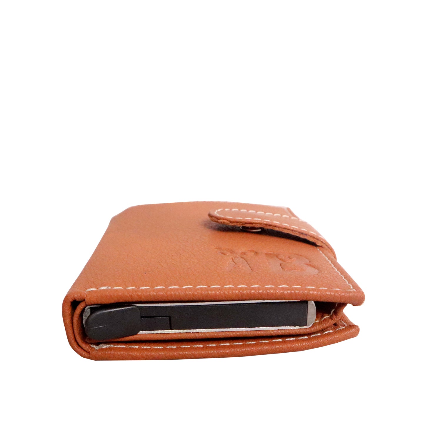 Grabbish Leather Wallet for Men | RFID Protected | Special Card Pop-up Feature | Tan Colour