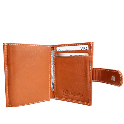 Grabbish Leather Wallet for Men | RFID Protected | Special Card Pop-up Feature | Tan Colour