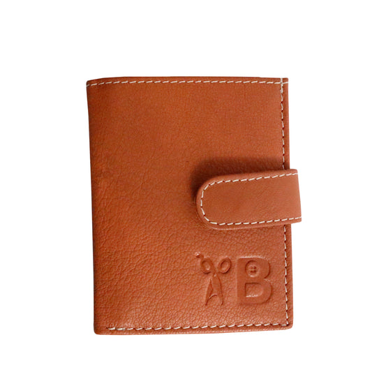 Grabbish Leather Wallet for Men | RFID Protected | Special Card Pop-up Feature | Tan Colour