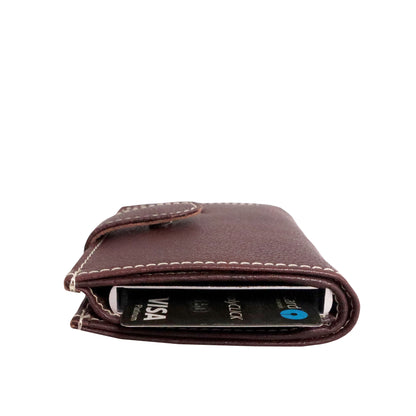 Grabbish Leather Wallet for Men | RFID Protected | Special Card Pop-up Feature | Brown Colour