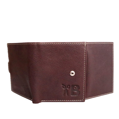 Grabbish Leather Wallet for Men | RFID Protected | Special Card Pop-up Feature | Brown Colour