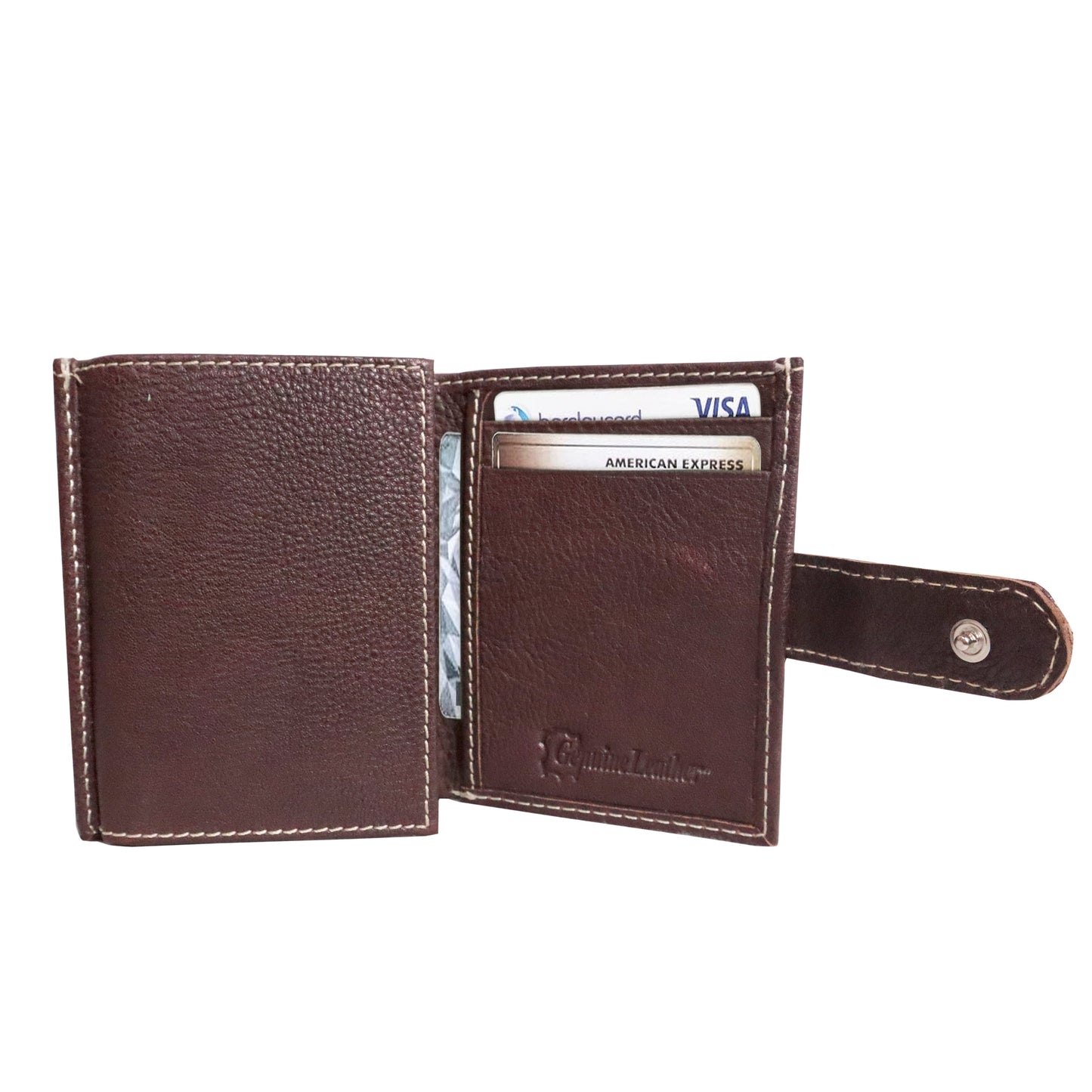 Grabbish Leather Wallet for Men | RFID Protected | Special Card Pop-up Feature | Brown Colour