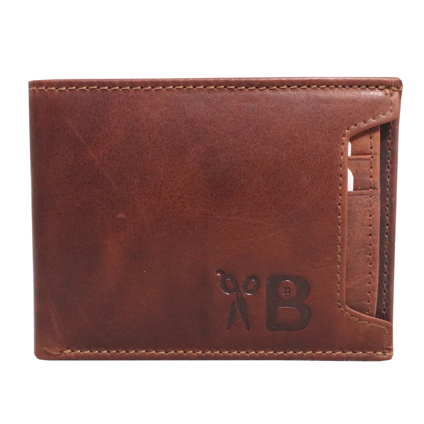 "Versatile Elegance: Men's Leather Wallet with Detachable Card Holder - A Stylish and Functional Essential" [Brown Colour]