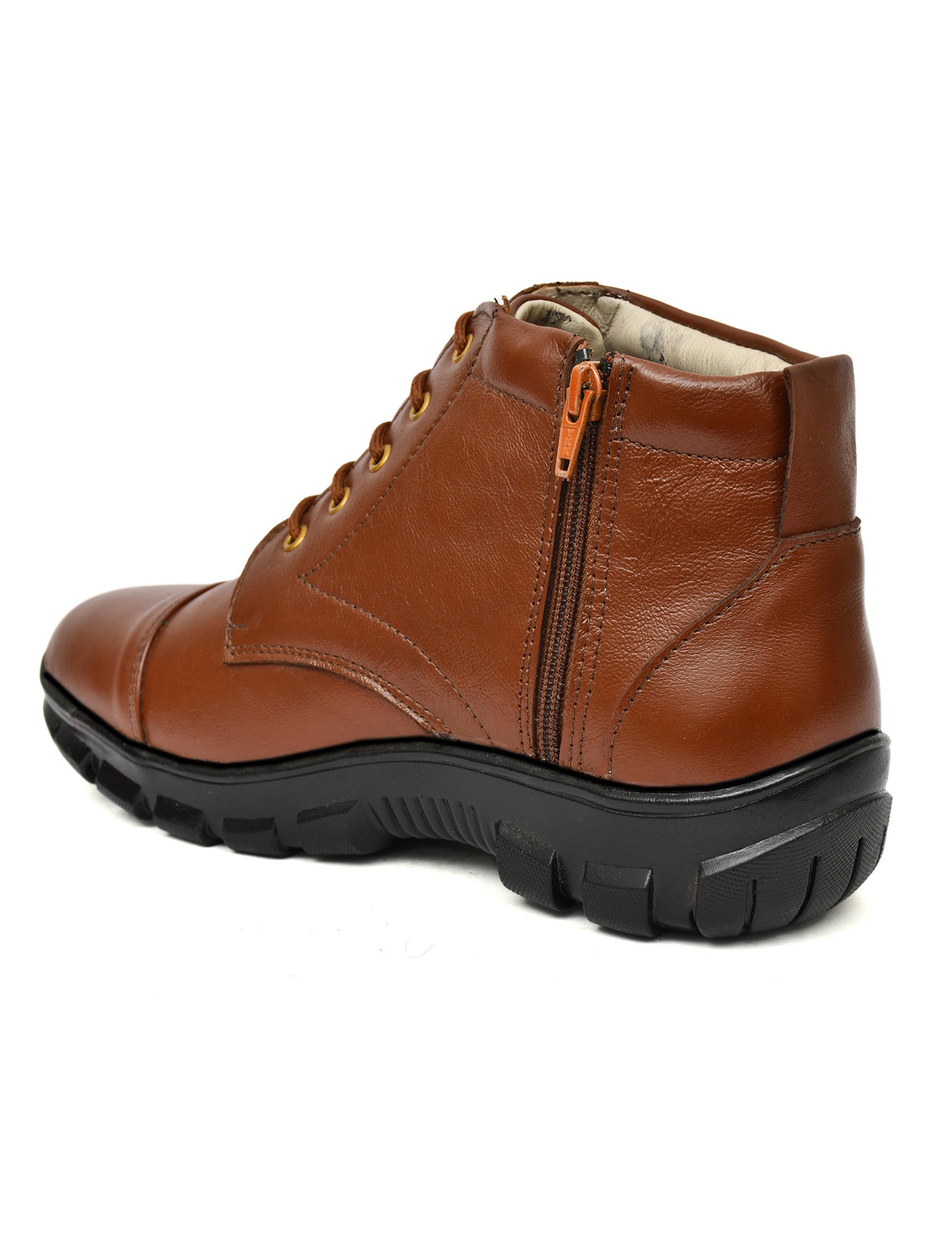 Men Leather Police Boots