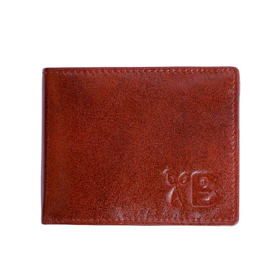 Grabbish Men's Genuine Leather Wallet | 8 Card Slots | Simple & Sleek | Stylish Brown